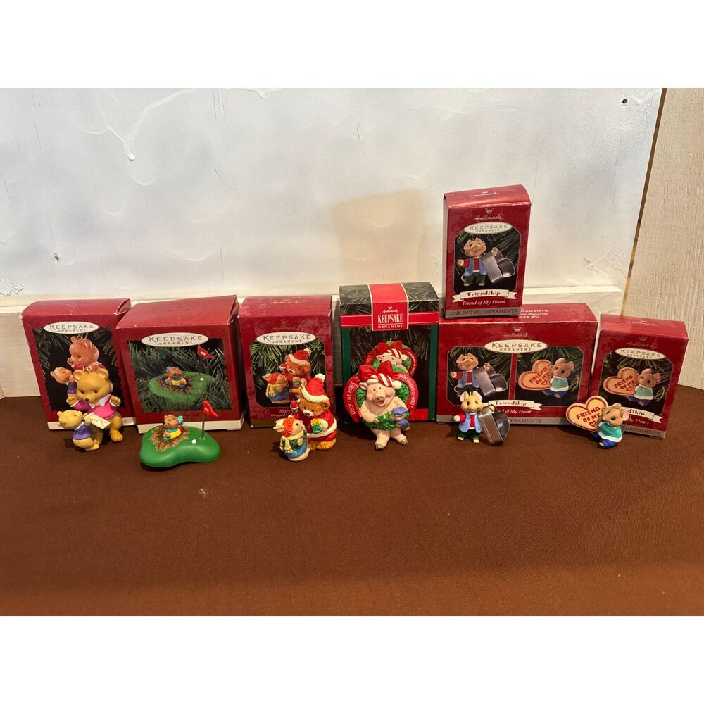 Lot of 5 Hallmark Keepsake Ornaments